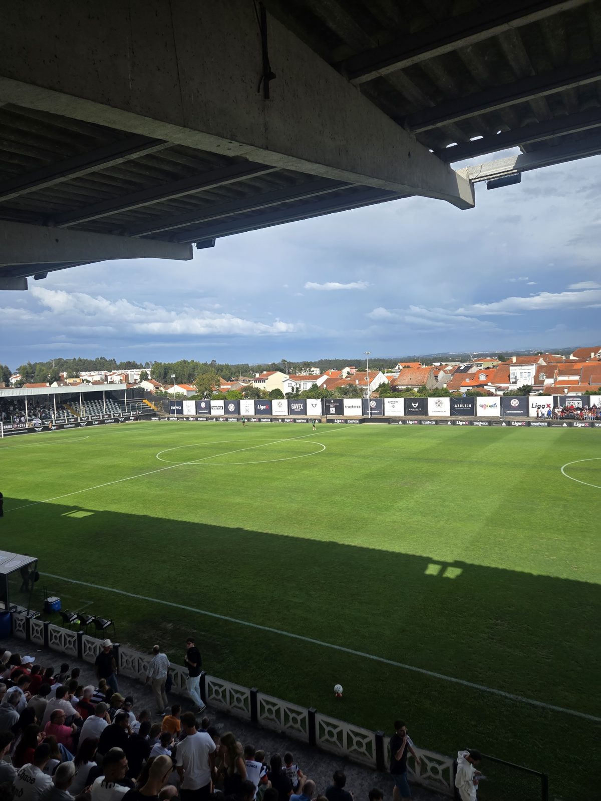 Vista do relvado antes do jogo